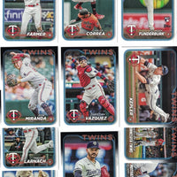 Minnesota Twins 2024 Topps Complete Mint 23 Card Hand Collated Team Set Featuring Byron Buxton, Alex Kirilloff and Carlos Correa with Rookie Cards of Jordan Balazovic and Kody Funderburk Plus