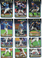 Tampa Bay Rays 2024 Topps Complete Mint 23 Card Hand Collated Team Set Featuring Brandon Lowe and Manuel Margot with 10 Rookie Cards Junior Caminero, Curtis Mead, Tristan Gray and Jacob Lopez Plus
