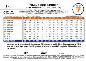 New York Mets 2024 Topps Complete Mint 24 Card Hand Collated Team Set Featuring Francisco Lindor, Pete Alonso and Francisco Alvarez with Rookie Cards of Grant Hartwig and Ronny Mauricio Plus