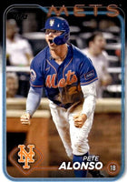 New York Mets 2024 Topps Complete Mint 24 Card Hand Collated Team Set Featuring Francisco Lindor, Pete Alonso and Francisco Alvarez with Rookie Cards of Grant Hartwig and Ronny Mauricio Plus
