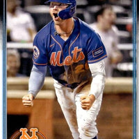 New York Mets 2024 Topps Complete Mint 24 Card Hand Collated Team Set Featuring Francisco Lindor, Pete Alonso and Francisco Alvarez with Rookie Cards of Grant Hartwig and Ronny Mauricio Plus