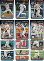 Detroit Tigers 2024 Topps Complete Mint 24 Card Hand Collated Team Set with Tarik Skubal Miguel Cabrera and Javier Báez Plus 6 Rookie Cards Brendan White Riley Greene Reese Olson Brenan Hanifee
