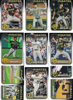 Pittsburgh Pirates 2024 Topps Complete Mint 25 Card Hand Collated Team Set Featuring Oneil Cruz, KeBryan Hayes,and Andrew McCutchen with 10 Rookie Cards Endy Rodríguez, Henry Davis, Jared Triolo Plus
