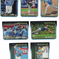 Kansas City Royals 2024 Topps Complete Mint 25 Card Hand Collated Team Set with Salvador Perez, Bobby Witt Jr and Zack Greinke Plus 10 Rookie Cards Alec Marsh, Steven Cruz, Logan Porter and More