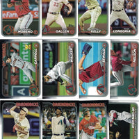 Arizona Diamondbacks 2024 Topps Complete Mint Hand Collated 26 Card Team Set