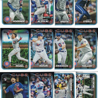 Chicago Cubs 2024 Topps Complete Mint Hand Collated 28 Card Team Set Featuring Seiya Suzuki, Dansby Swanson and Cody Bellinger with 6 Rookie Cards Shota Imanaga, Daniel Palencia and Luke Little Plus