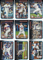 Los Angeles Dodgers 2024 Topps Complete Mint 29 Card Hand Collated Team Set Shohei Ohtani Freddie Freeman and Mookie Betts with Rookie Cards of Jonny Deluca Yoshinobu Yamamoto and Kyle Hurt Plus
