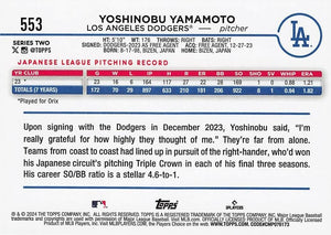 Los Angeles Dodgers 2024 Topps Complete Mint 29 Card Hand Collated Team Set Shohei Ohtani Freddie Freeman and Mookie Betts with Rookie Cards of Jonny Deluca Yoshinobu Yamamoto and Kyle Hurt Plus