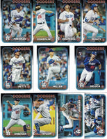 Los Angeles Dodgers 2024 Topps Complete Mint 29 Card Hand Collated Team Set Shohei Ohtani Freddie Freeman and Mookie Betts with Rookie Cards of Jonny Deluca Yoshinobu Yamamoto and Kyle Hurt Plus
