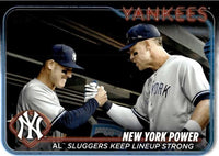 New York Yankees 2024 Topps Complete Mint Hand Collated 21 Card Team Set Featuring 3 Different Aaron Judge Cards Plus Gerrit Cole and Rookie Cards of Clay Holmes, Austin Wells and Jasson Dominguez
