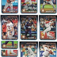 Houston Astros 2024 Topps Complete Mint Hand Collated 24 Card Team Set Featuring a Rookie card of Grae Kessinger