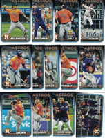 Houston Astros 2024 Topps Complete Mint Hand Collated 24 Card Team Set Featuring a Rookie card of Grae Kessinger
