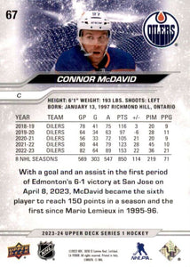 2023 2024 Upper Deck Hockey Series Complete Mint Basic 600 Card Set with Series #1, 2 and Extended