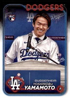 Yoshinobu Yamamoto 2024 Topps Factory Set Variation Series Mint Rookie Card #553

