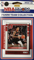Portland Trail Blazers 2024 2025 Hoops Factory Sealed Team Set Featuring Scoot Henderson and Deandre Ayton with Donovan Clingan Rookie Card Plus
