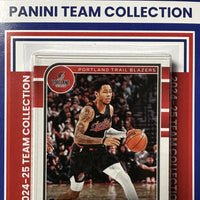 Portland Trail Blazers 2024 2025 Hoops Factory Sealed Team Set Featuring Scoot Henderson and Deandre Ayton with Donovan Clingan Rookie Card Plus