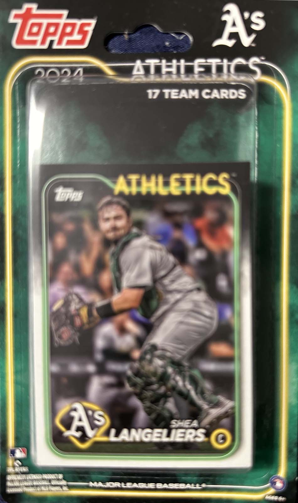 Oakland Athletics 2024 Topps Factory Sealed 17 Card Team Set with Rookie Cards of Zack Gelof and Tyler Soderstrom Plus
