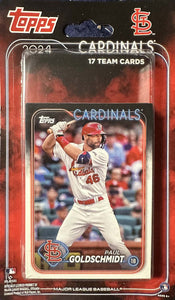St Louis Cardinals 2024 Topps Factory Sealed 17 Card Team Set with Luken Baker and Jose Fermin Rookie Cards Plus