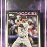 Colorado Rockies 2024 Topps Factory Sealed 17 Card Team Set with a Rookie Card of Coco Montes Plus