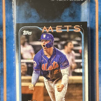 New York Mets 2024 Topps Factory Sealed 17 Card Team Set Featuring Pete Alonso with Rookie Cards of Ronny Mauricio and Grant Hartwig Plus