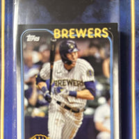 Milwaukee Brewers 2024 Topps Factory Sealed 17 Card Team Set Featuring Christian Yelich with Rookie Cards of Sal Frelick and Abner Uribe Plus