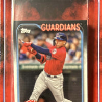Cleveland Guardians 2024 Topps Factory Sealed 17 Card Team Set with a Rookie Card of Gavin Williams