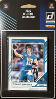 Jacksonville Jaguars 2024 Donruss Factory Sealed 11 Card Team Set Featuring Trevor Lawrence and Travis Etienne with Brian Thomas and Keilan Robinson Rated Rookie Cards Plus
