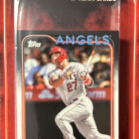 Los Angeles Angels 2024 Topps Factory Sealed 17 Card Team Set Featuring Mike Trout and 4 Rookie Cards Plus