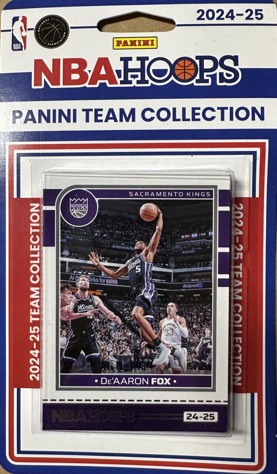 Sacramento Kings 2024 2025 Hoops Factory Sealed Team Set with De'Aron Fox, Demar DeRozan, Malik Monk and Devin Carter Rookie Card