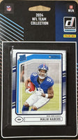 New York Giants 2024 Donruss Factory Sealed Team Set Featuring Eli Manning and Rated Rookie Cards of Malik Nabers, Theo Johnson and Tyrone Tracy Plus
