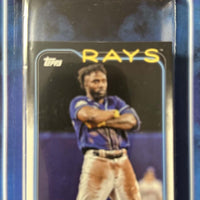 Tampa Bay Rays 2024 Topps Factory Sealed 17 Card Team Set Featuring Randy Arozarena and Rookie Cards of Osleivis Basabe and Curtis Mead Plus