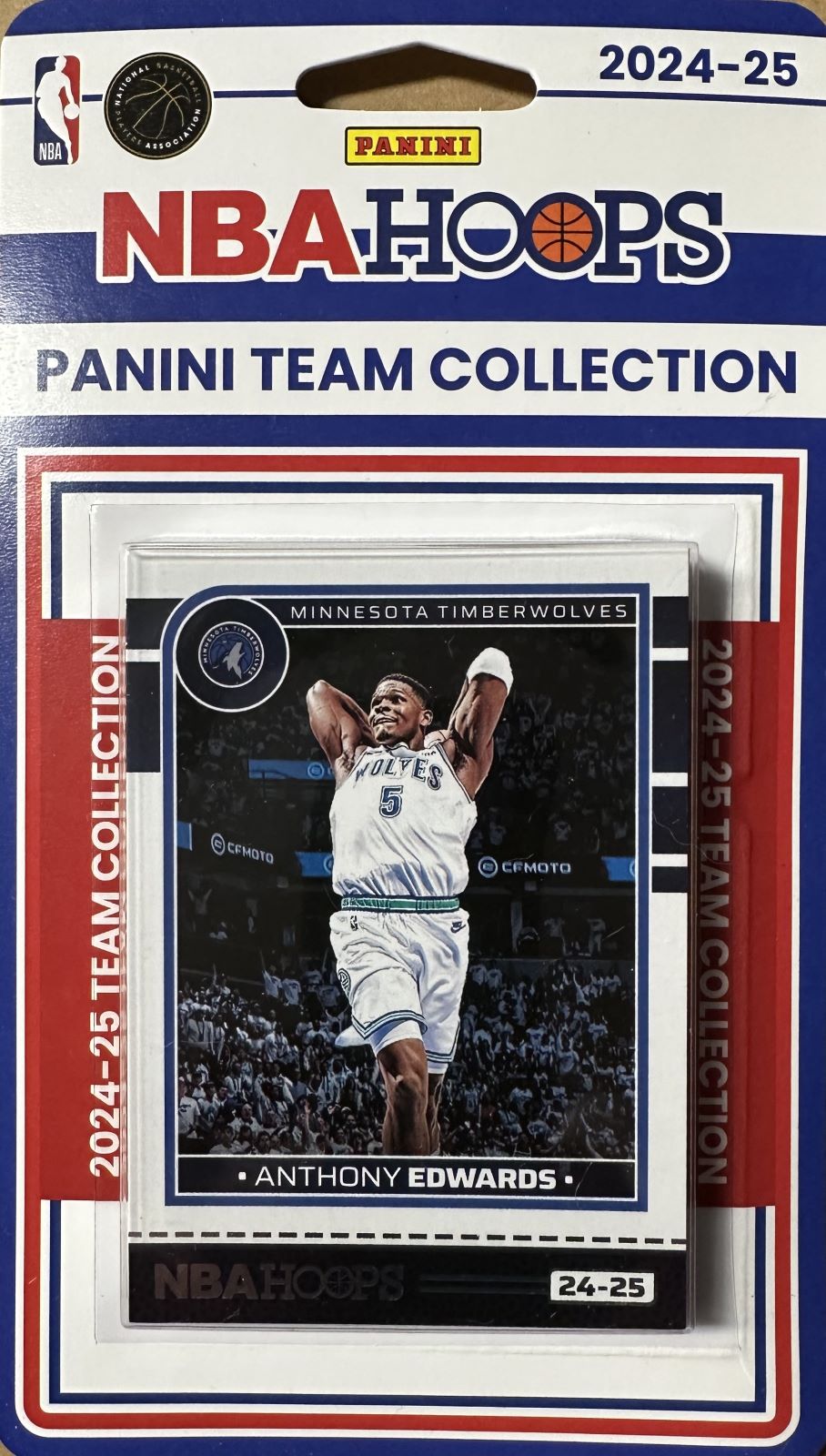 Minnesota Timberwolves 2024 2025 Hoops Factory Sealed Team Set Featuring Anthony Edwards and Jaden McDaniels with Rookie Cards of Terrence Shannon Jr. and Rob Dillingham Plus