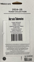 Minnesota Timberwolves 2024 2025 Hoops Factory Sealed Team Set Featuring Anthony Edwards and Jaden McDaniels with Rookie Cards of Terrence Shannon Jr. and Rob Dillingham Plus
