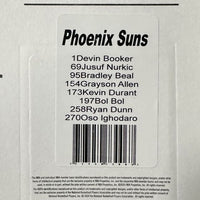 Phoenix Suns 2024 2025 Hoops Factory Sealed Team Set Featuring Kevin Durant and Devin Booker with Rookie cards of Ryan Dunn and Oso Ighodaro Plus