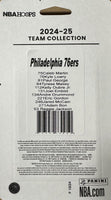 Philadelphia 76ers 2024 2025 Hoops Factory Sealed Team Set Featuring Joel Embiid and Tyrese Maxey with Adem Bon and Jared McCain Rookie Cards Plus
