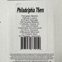Philadelphia 76ers 2024 2025 Hoops Factory Sealed Team Set Featuring Joel Embiid and Tyrese Maxey with Adem Bon and Jared McCain Rookie Cards Plus