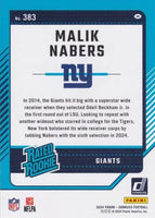 New York Giants 2024 Donruss Factory Sealed Team Set Featuring Eli Manning and Rated Rookie Cards of Malik Nabers, Theo Johnson and Tyrone Tracy Plus
