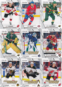 2023 2024 O Pee Chee OPC Hockey Complete Mint 600 Card Set with Short Printed Marquee Rookies including Connor Bedard #582 and Stars