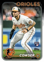 Baltimore Orioles 2024 Topps Complete Mint Hand Collated 24 Card Team Set Featuring Adley Rutschman and Gunnar Henderson with Rookie Cards of Colton Cowser, Jordan Westburg, Heston Kjerstad Plus
