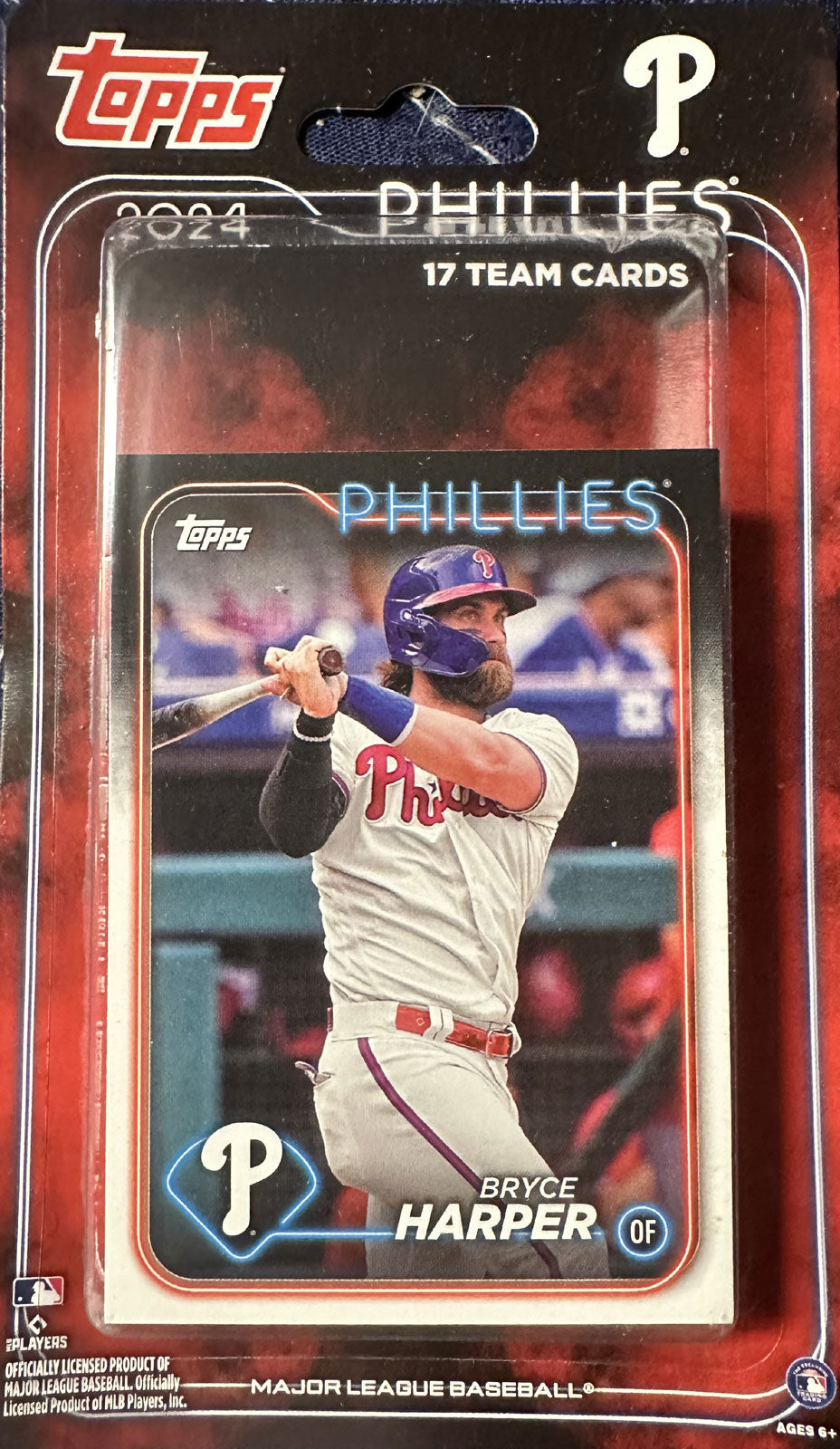 Philadelphia Phillies 2024 Topps Factory Sealed 17 Card Team Set with Johan Rojas Rookie Card Plus Bryce Harper, Trea Turner and others