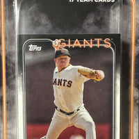San Francisco Giants 2024 Topps Factory Sealed 17 Card Team Set with 3 Rookie Cards Plus