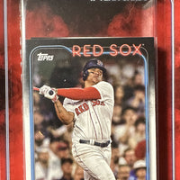 Boston Red Sox 2024 Topps Factory Sealed 17 Card Team Set with Rafael Devers and 4 Rookie Cards including David Hamilton Plus
