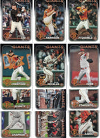 San Francisco Giants 2024 Topps Complete Mint 23 Card Hand Collated Team Set Featuring Brandon Crawford and Wilmer Flores with 7 Rookies Luis Matos, Kyle Harrison, Jung Hoo Lee, Marco Luciano Plus
