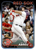 Boston Red Sox 2024 Topps Complete Mint Hand Collated 30 Card Team Set Featuring Rafael Devers, Jarren Duran and Masataka Yoshida with 8 Rookie Cards including Ceddanne Rafaela and Wilyer Abreu Plus
