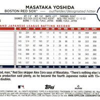 Boston Red Sox 2024 Topps Complete Mint Hand Collated 30 Card Team Set Featuring Rafael Devers, Jarren Duran and Masataka Yoshida with 8 Rookie Cards including Ceddanne Rafaela and Wilyer Abreu Plus