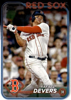 Boston Red Sox 2024 Topps Complete Mint Hand Collated 30 Card Team Set Featuring Rafael Devers, Jarren Duran and Masataka Yoshida with 8 Rookie Cards including Ceddanne Rafaela and Wilyer Abreu Plus
