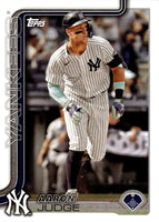 New York Yankees 2025 Topps Factory Sealed 17 Card Team Set Featuring Aaron Judge with Rookies Card of Will Warren and Ben Rice Plus
