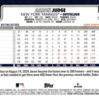 New York Yankees 2025 Topps Factory Sealed 17 Card Team Set Featuring Aaron Judge with Rookies Card of Will Warren and Ben Rice Plus