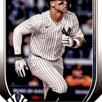 New York Yankees 2025 Bowman 8 Card Team Set Made by Topps Featuring Aaron Judge, Ben Rice Rookie Card and 5 Top Prospect Cards