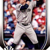 New York Yankees 2025 Bowman 8 Card Team Set Made by Topps Featuring Aaron Judge, Ben Rice Rookie Card and 5 Top Prospect Cards